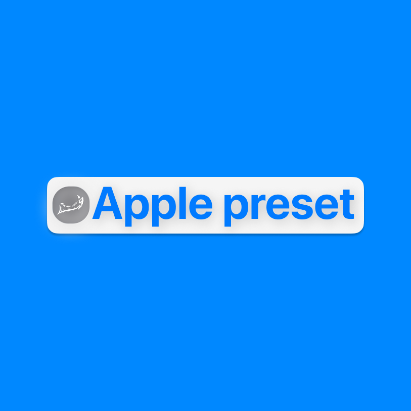apple preset